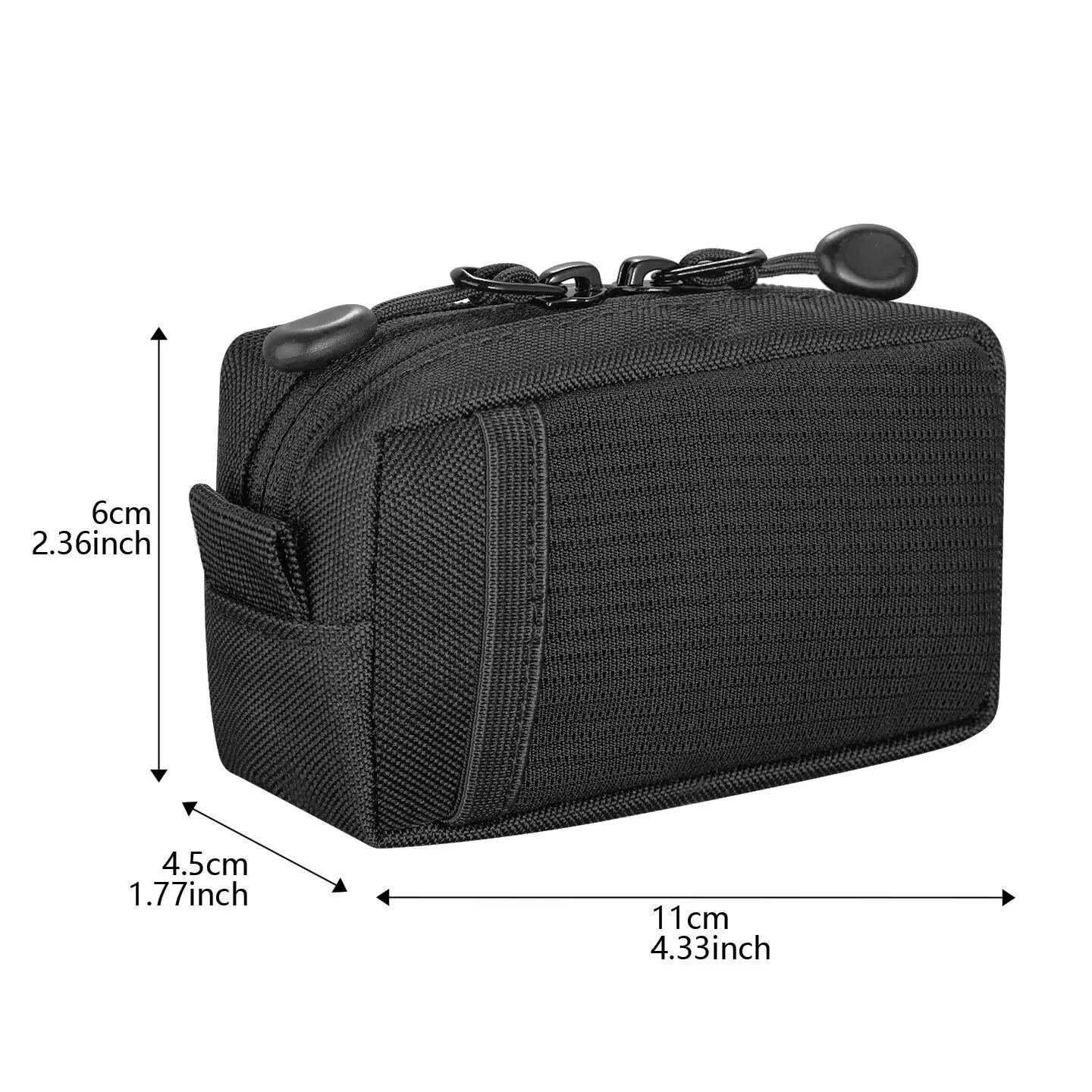 Multifunctional Tactical Storage Bag EDC Tool Kit Sports Casual Outdoor Portable Keychain Wallet Double Pull Coin Purse