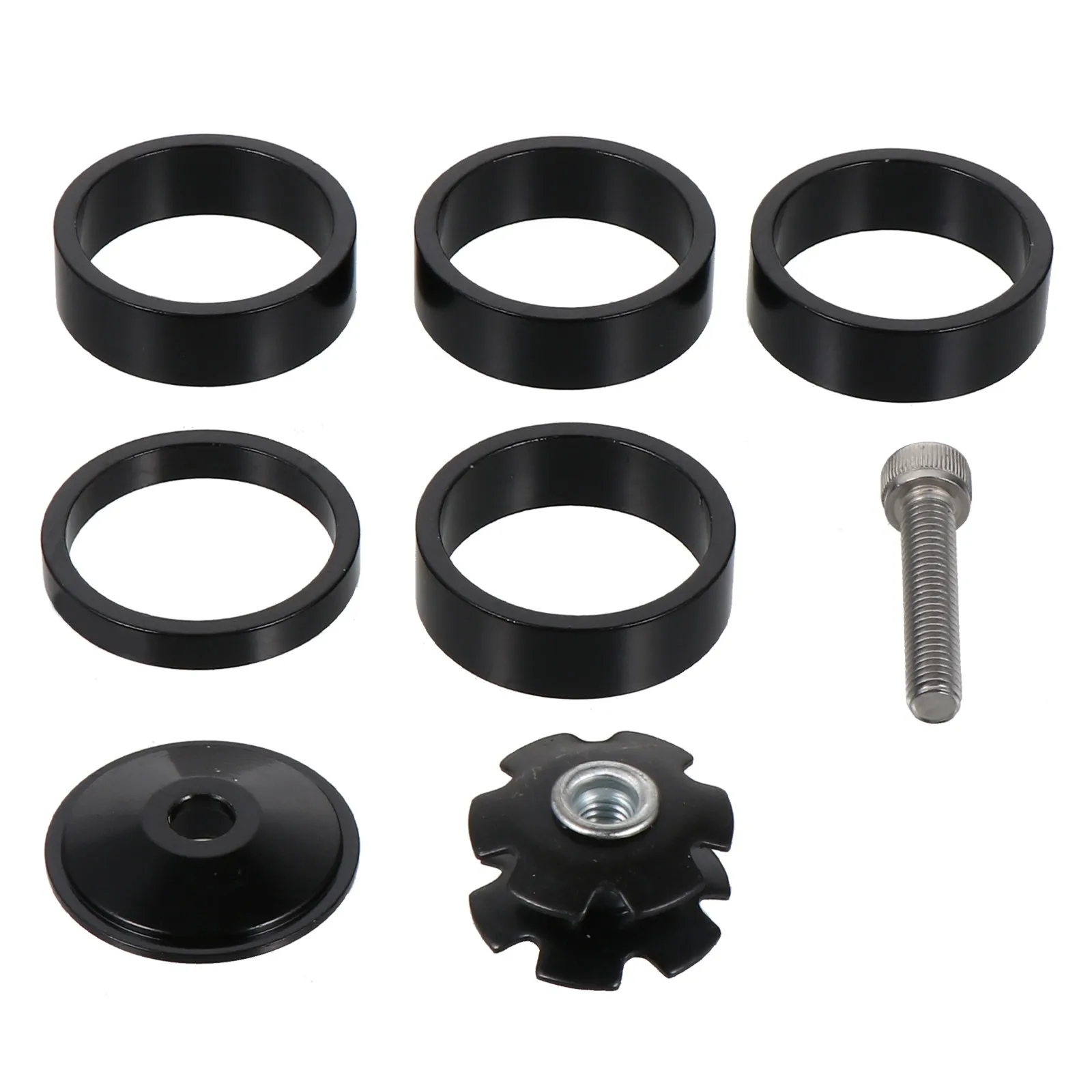 

1Set Front Fork Washer Bike Aluminum Alloy Installation Kit Sunflower Mounting Tool Front Fork Spacer Bearing Protection Cycling