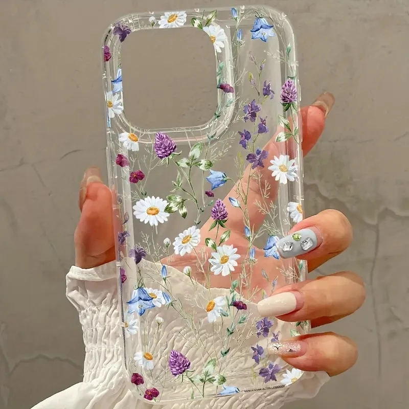 

Pop Patterned Printed Simple Transparent Phone Case For IPhone 17 Air 16 15 14 13 12 11 Pro Max X XR 8 7Plus 16E SE2 Soft Back C