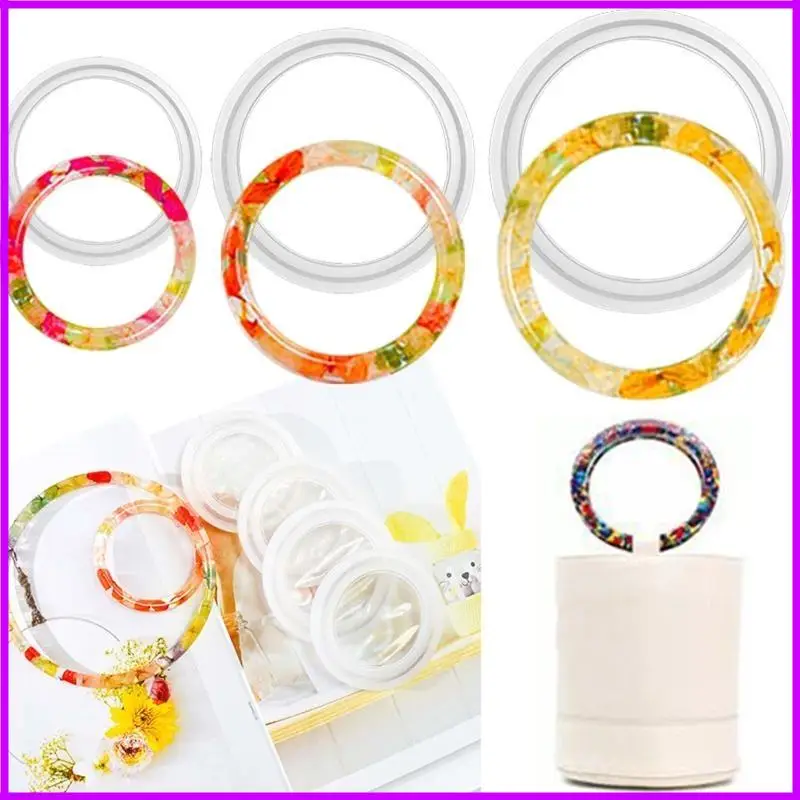 4 Pcs Women Bag Handbag Handle UV Crystal Epoxy Resin Mold Keychain Bracelet Jade Pendant Silicone Mould DIY Crafts Mold