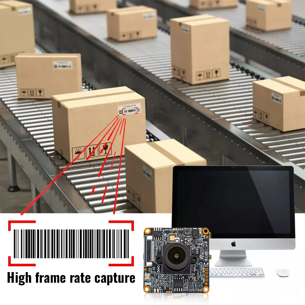 WGWK IP Camera Module 2MP 1080P High Speed 60FPS 1.8mm 2.1mm Ultra Webcam Board For Industrial Network Onvif POE Security Camera