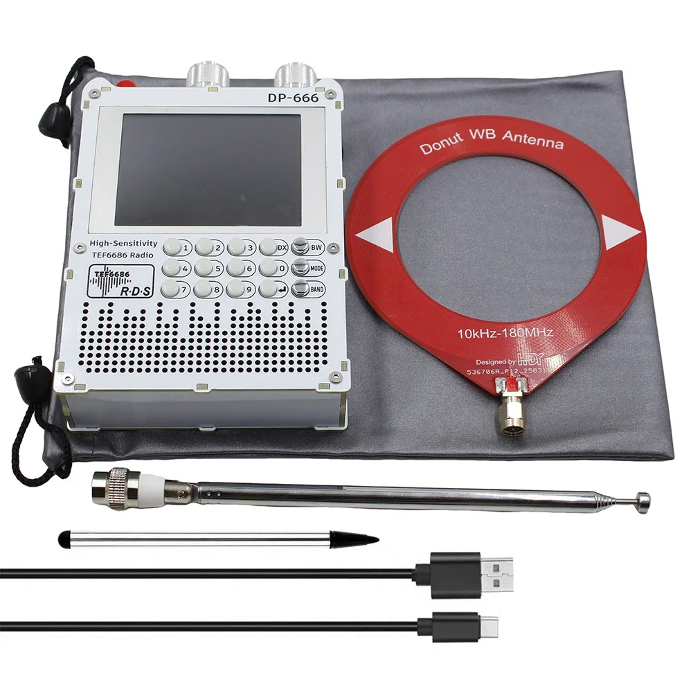 For Outdoor Use Portable Shortwave Radio TEF6686 FM Radio 88mm *130mm *30mm Large Capacity Battery Radio Open Source Firmware