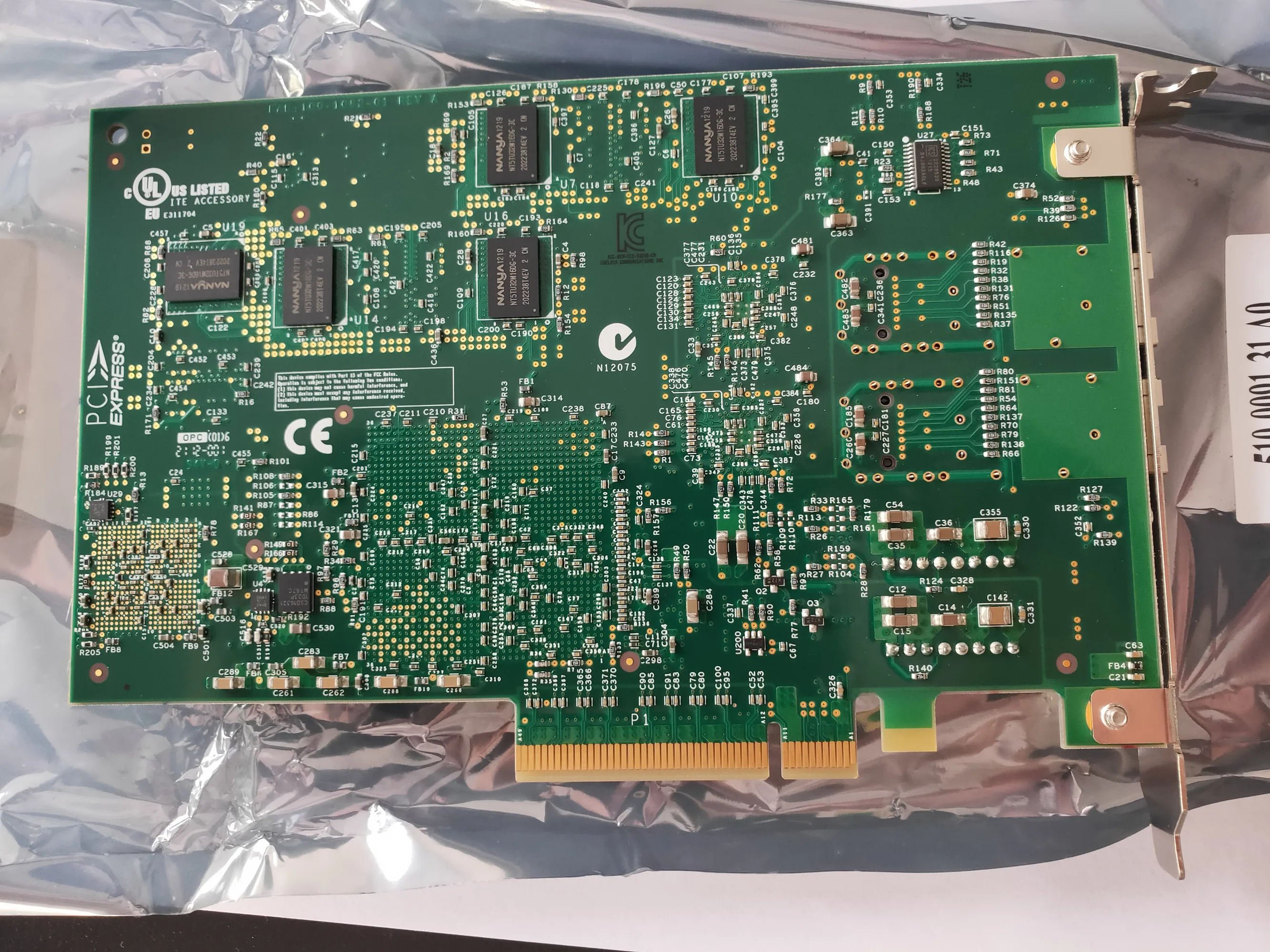 Top Assy,Hba S320E-CR 2-Port 10Gbe PCI-E 2.0 x8 Adapter Option FPGA Part Number:59Y1956/I-BM 10GB Fibre Channel Card