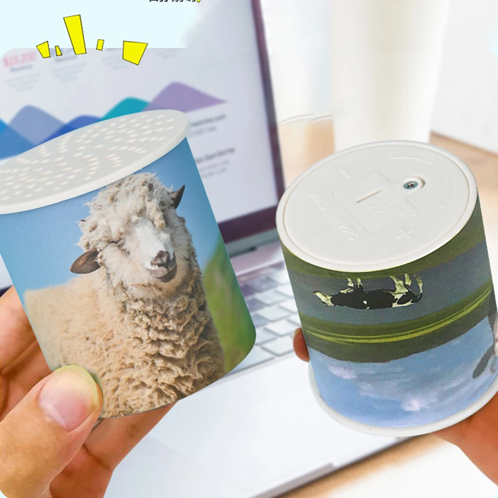 Cute Sheep/Cow Sound Noise Maker Toy Portable Animal Sounds Learning Toys For Children