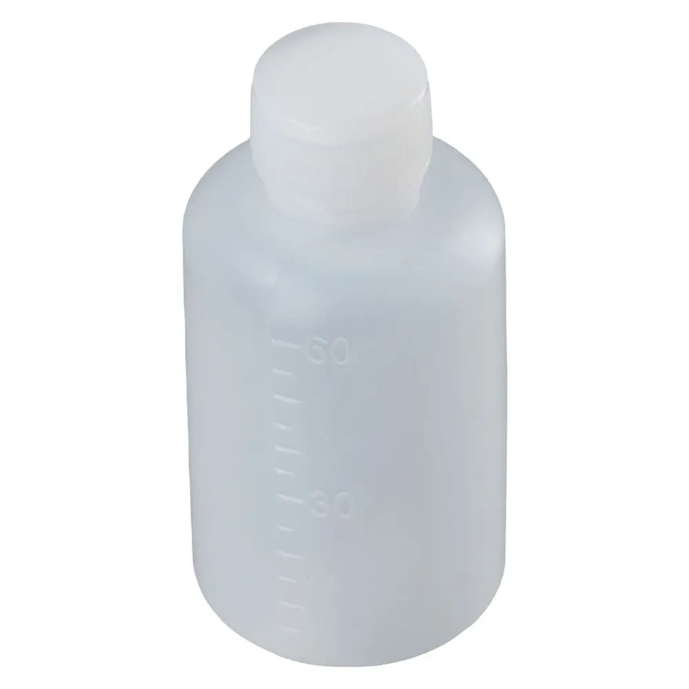 

50pcs 60ml Small Plastic Bottles Small Mouth Travel Sample Bottles Empty Graduated Lab Chemical Container Liquid Medicine