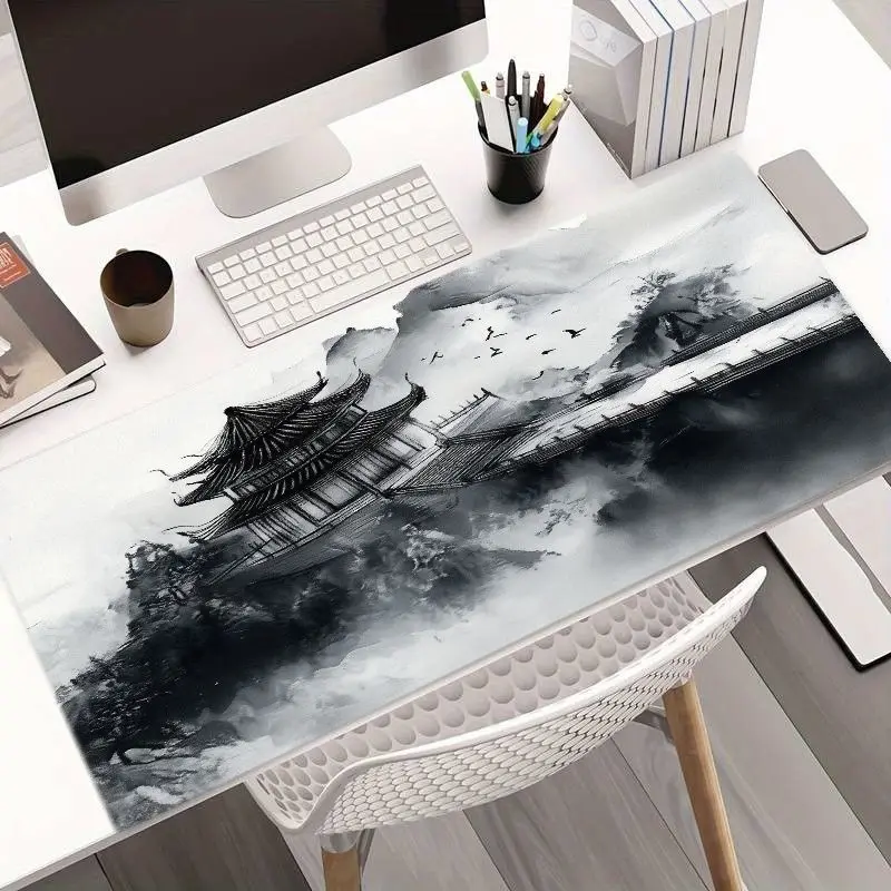 سجادة مكتب ألعاب بتصميم سحابة  - مراجعة Desk Setup Ergonomics وسعره