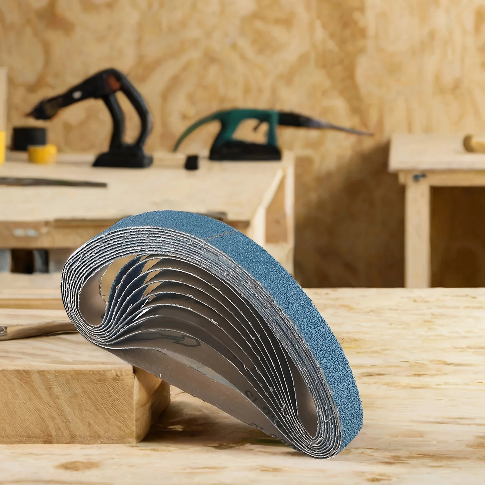 10/20 قطعة حزام غطى بالرمل، 20 × 520 مم، 40/60/80/120 حبة، زركونيا اكسيد الالمونيوم للخشب والمعادن والفولاذ المقاوم للصدأ والسيارات والفو