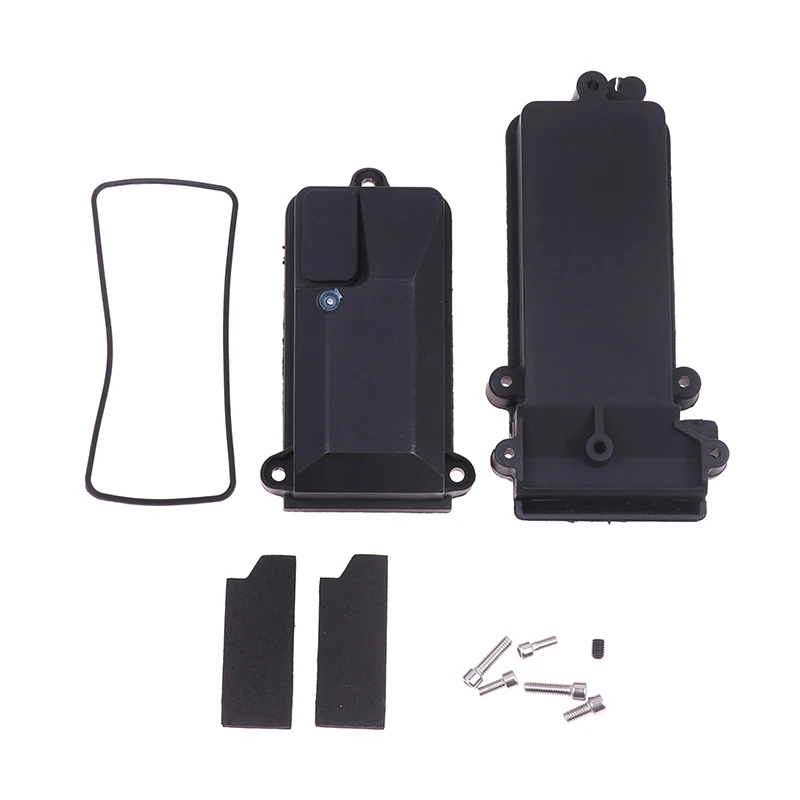 Plastic Waterproof RC Car Radio Device Receiver Box for 1/10 Axial SCX10 90046 D90 TRX-4 RC Crawler Car