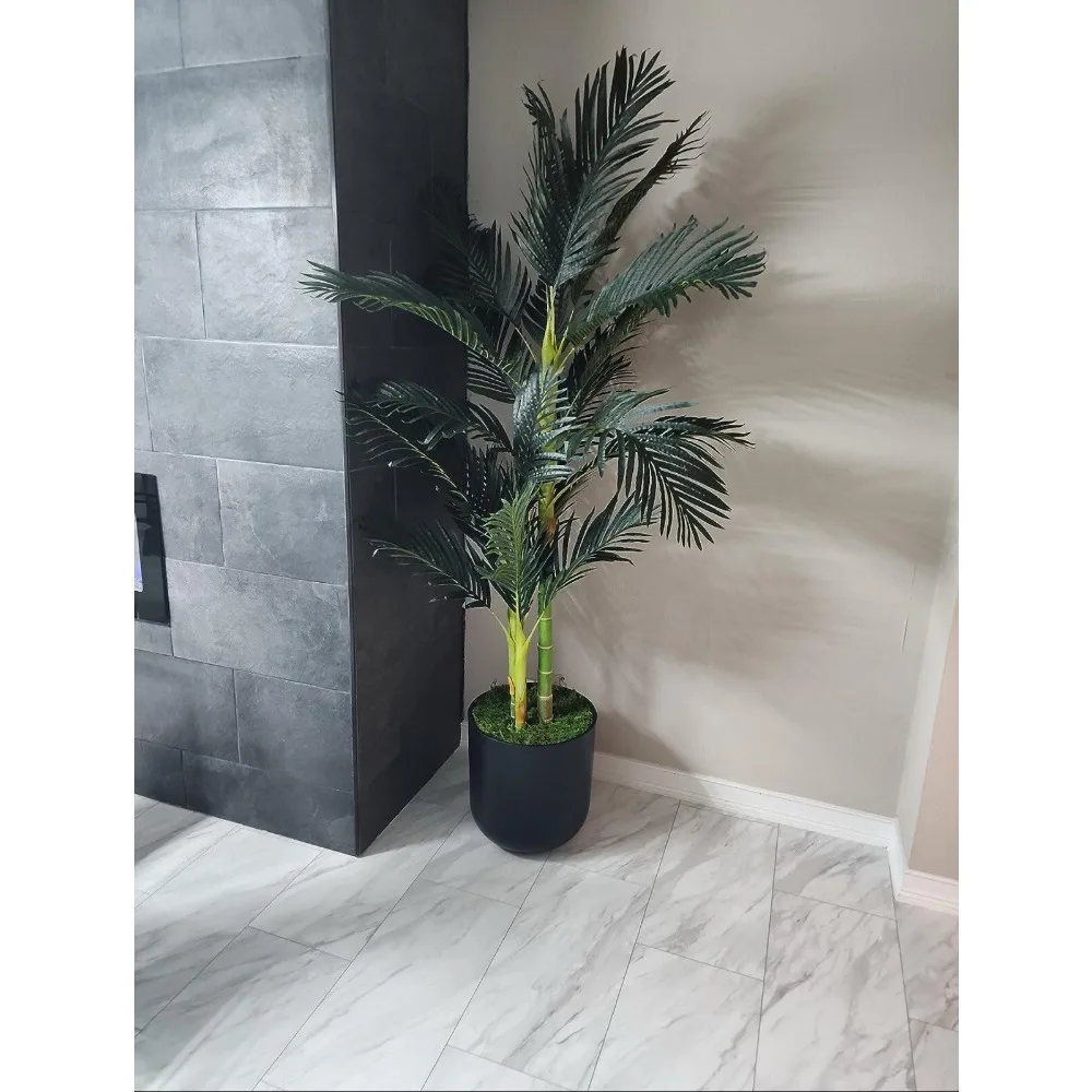 

6,5-дюймовый тройной ствол, золотая трость, искусственное пальма, домашний декор.