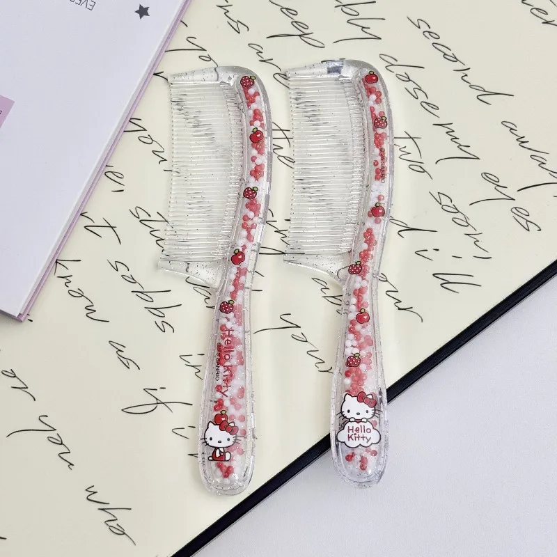

Cute Hello Kitty Comb Cartoon Printed Home Kawaii Women Accessories Kt Children Toy Student Girl Gift Desktop Ornament Wholesale