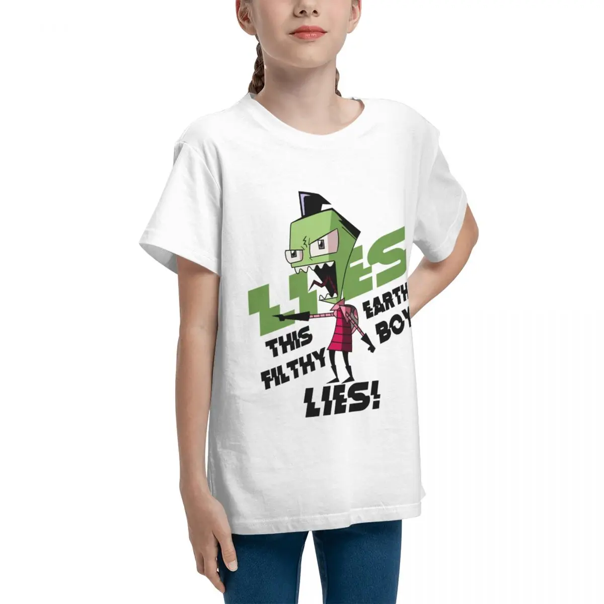 Adolescents Basic Short Sleeve T-Shirt Lies This Filthy Earth Boy Lies Essential FreshHigh quality Top tee Unique Geeky Teeanger