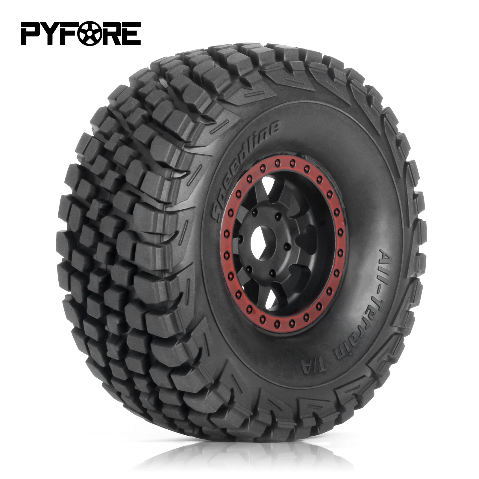 PYFORE 4PCS Off-road Tires 136X56mm Adapter 17mm for MOJAVE YK4072 YK4073 1/7 RC Model Car Desert Truck Accessories Tire 336184