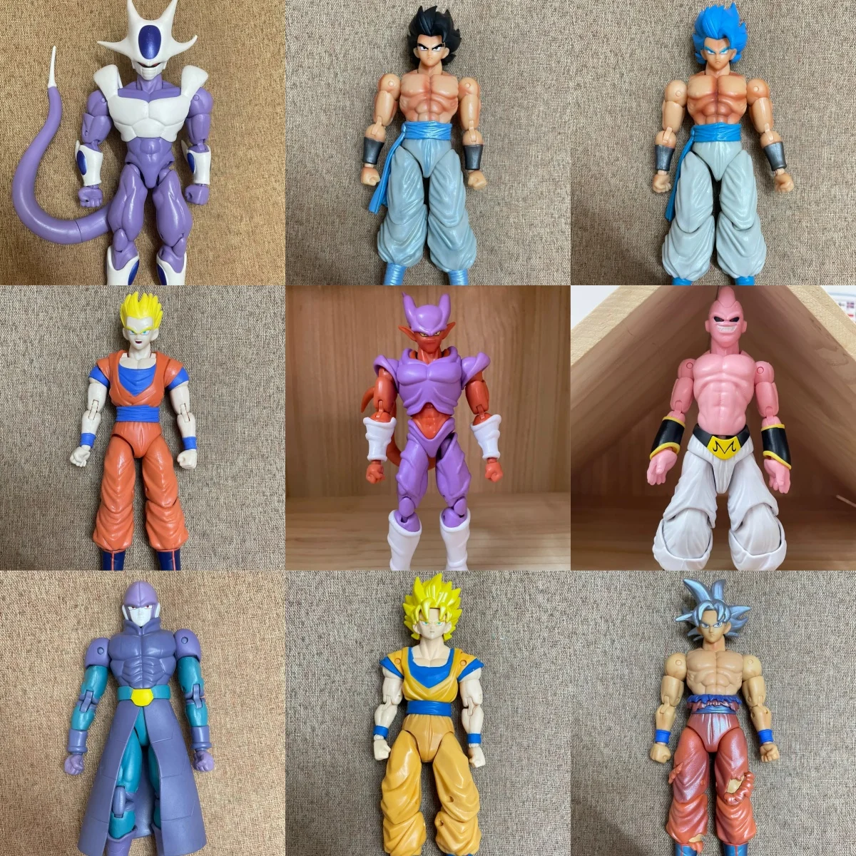 In Stock Bandai Bulk Cargo 6 Inch Dragon Ball Super Broglie Wukong Vegeta Sharub Ophelisa Movable Ornament Model Gifts No Box