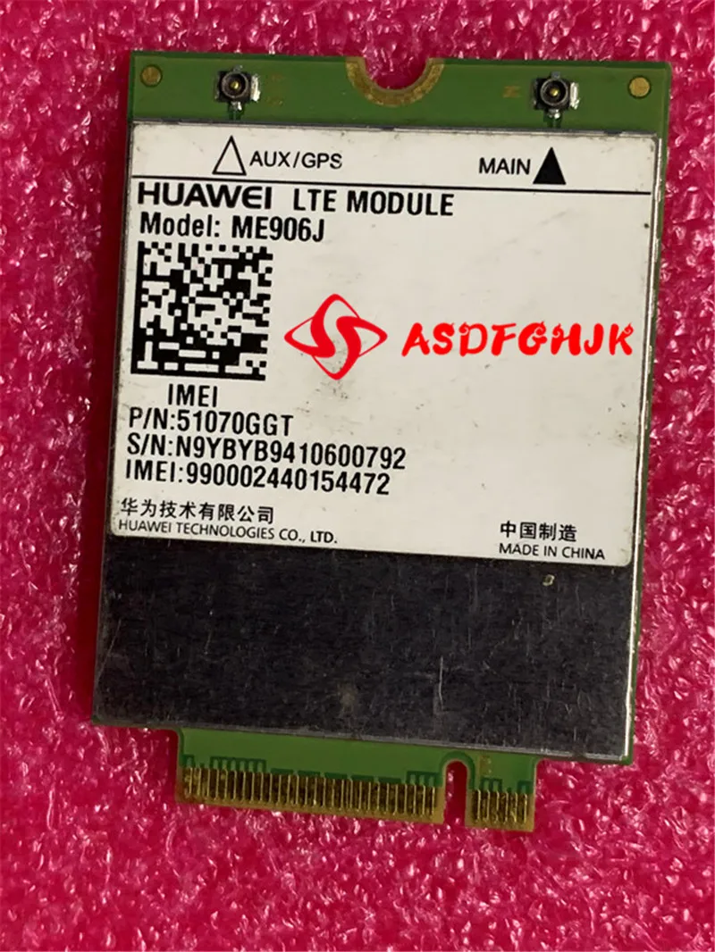 Original For HUAWEI WWAN ME906J M.2 NGFF w/GPS LTE/HPSA+ Mobile Broadband 4G Module 820019 for HP LT4225 EliteBook 720 G1/820 G1
