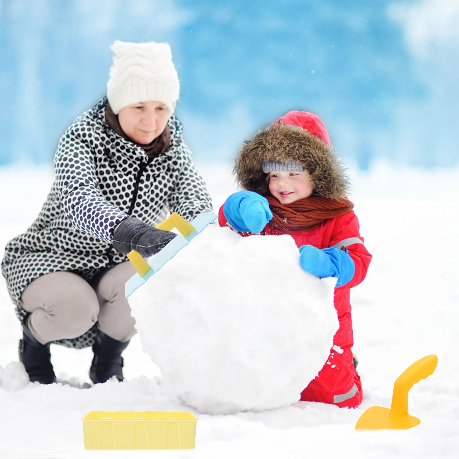 1 set Sneeuwspeeltool Schop Buitenspeelgoed voor kinderen Baksteenmaker Creatief plezier Ouder-kind activiteit Strandpark voor kinderen