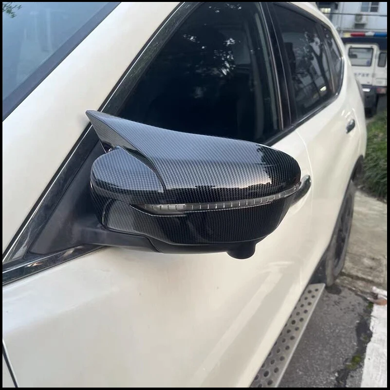 

For Nissan X-trail T32 Rogue 2014-2020 Door Side Wing Rearview Mirror Cover Cap Sticker Trim Car Styling Auto Accessories