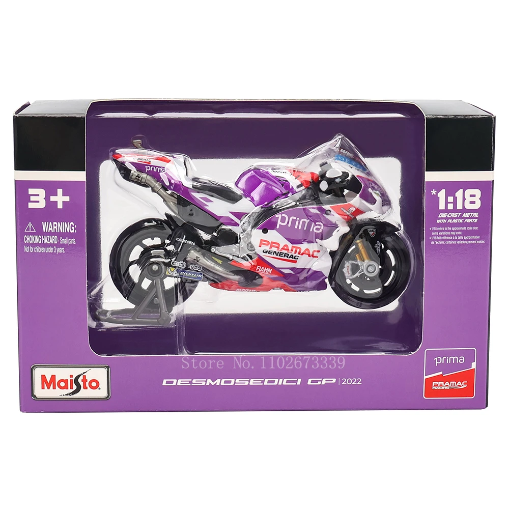 Maisto 1:18 2022 Ducati Pramac Racing #5 Zarco #89 Martin Licensed Simulation Alloy Motorcycle Model Colle Yamaha