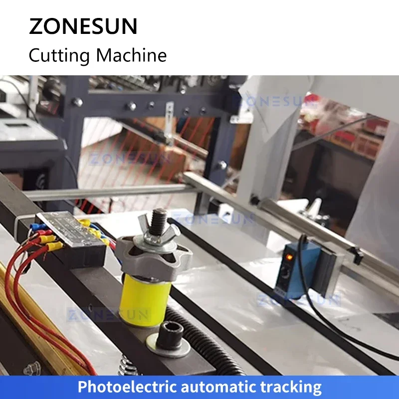 Zonesun ZS-PCJ1 آلة صنع الأكياس البلاستيكية البوليثين لفة قطع الأكياس إلى آلة قطع الورق