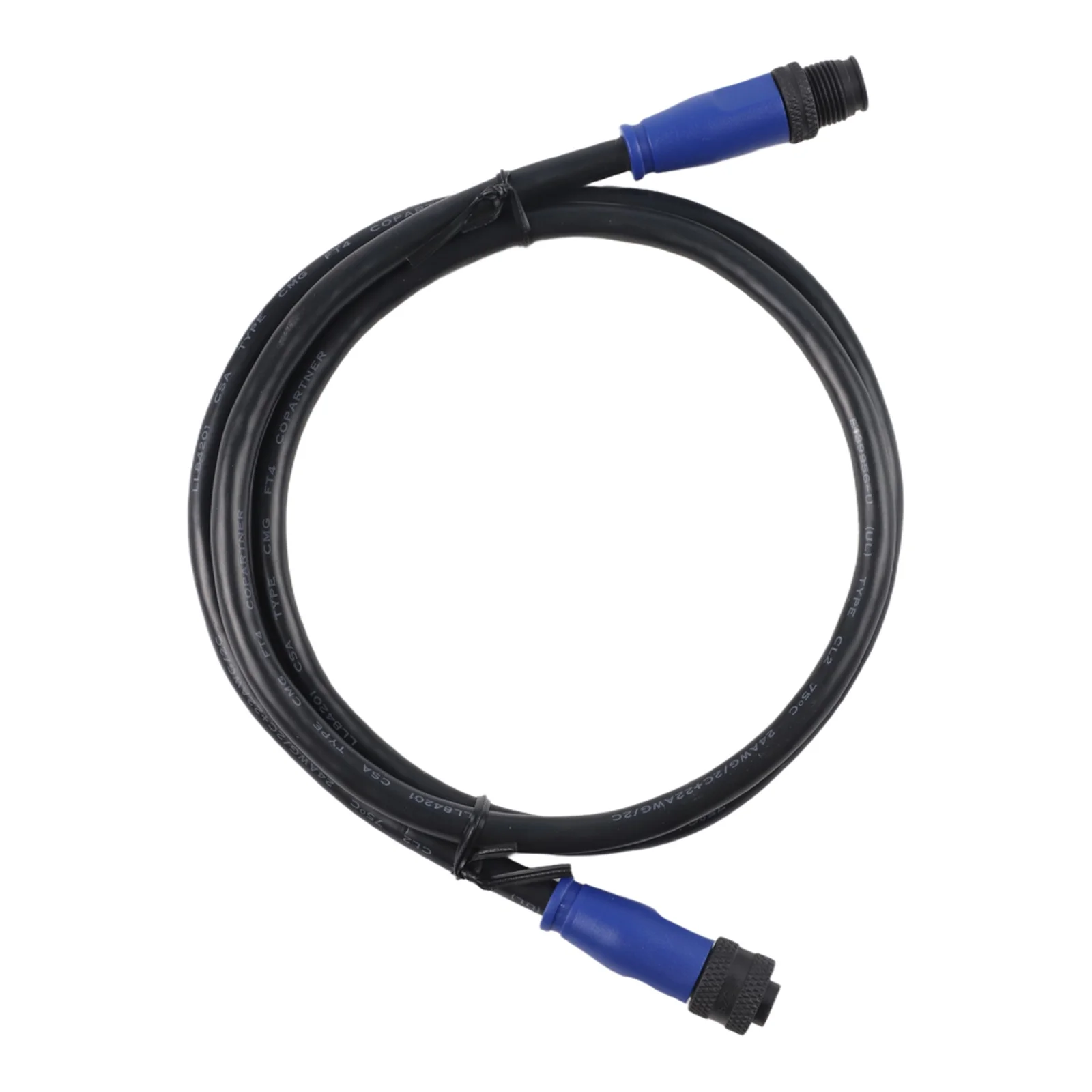 Waterproof PVC NMEA 2000 Backbone Drop Cable Featuring Gold Plated Contacts for Long Lasting Marine Network Use