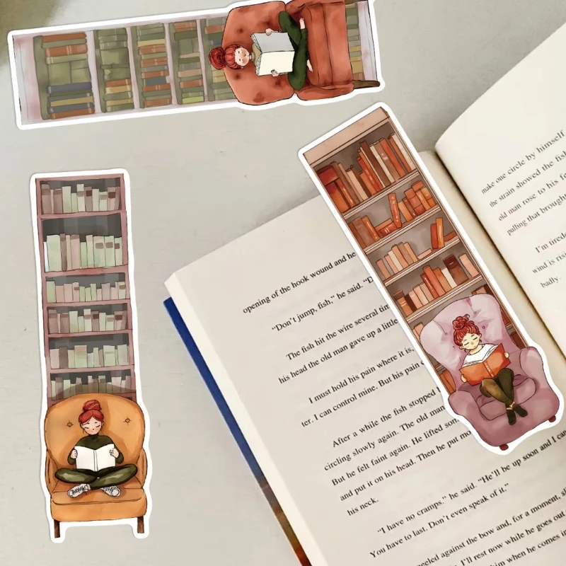 30 Sheets Rak Buku Bookmarks Halaman Penanda Membaca Bookmarks Membaca Persediaan