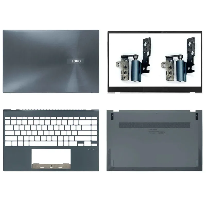 New for Asus Zenbook 14 ux425 ux425j ux425ja u4700j LCD back cover/front bezel/hinges/palmrest/bottom case full housing cover