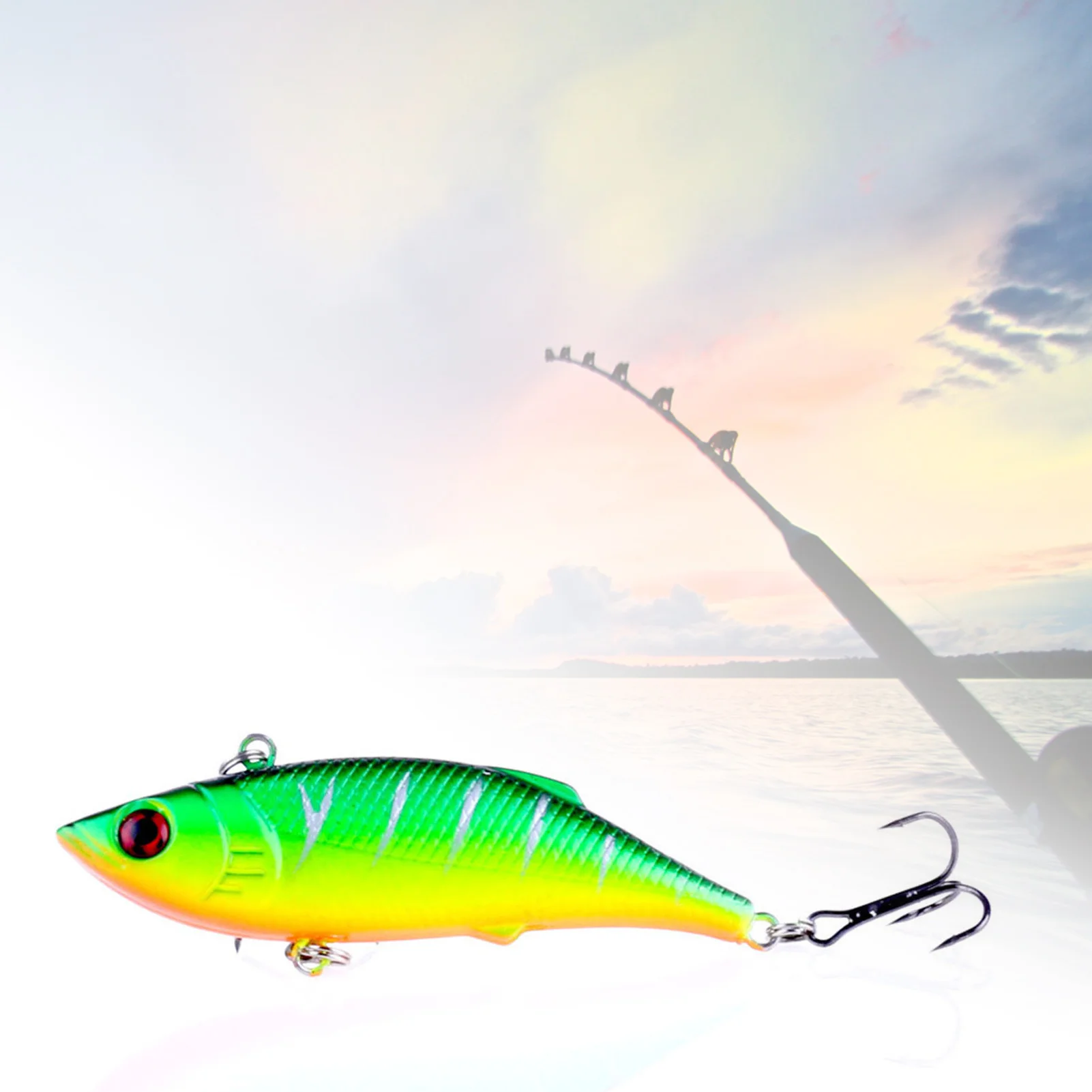 Simulation Fishing Tackle Fishing Bait Streamlined Body Ultra-long Casting Design for Underwater Reservoir Fishing