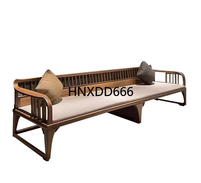 

New Chinese Solid Wood Sofa Chair Walnut Arhat Bed