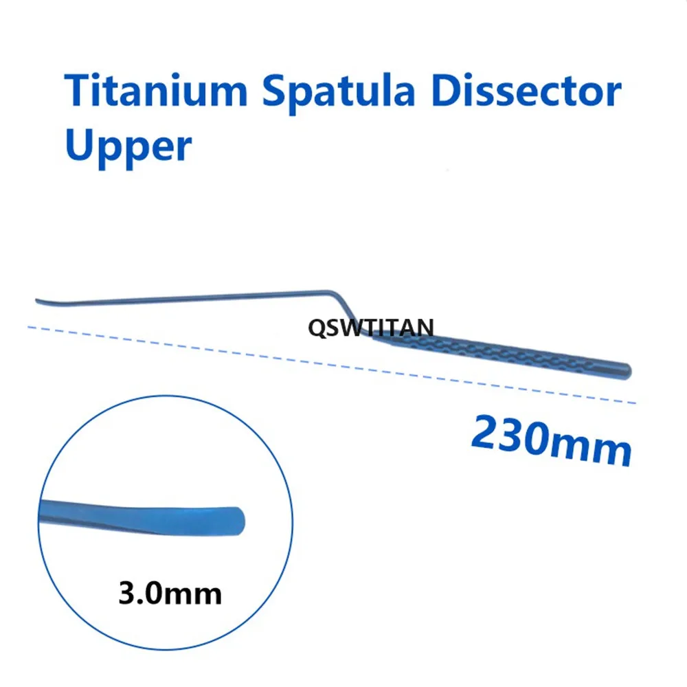 Titanium Micro Nerve Dissectors Retractor Spatula Dissector Leaf Micro Retractor Neurosurgery Instruments