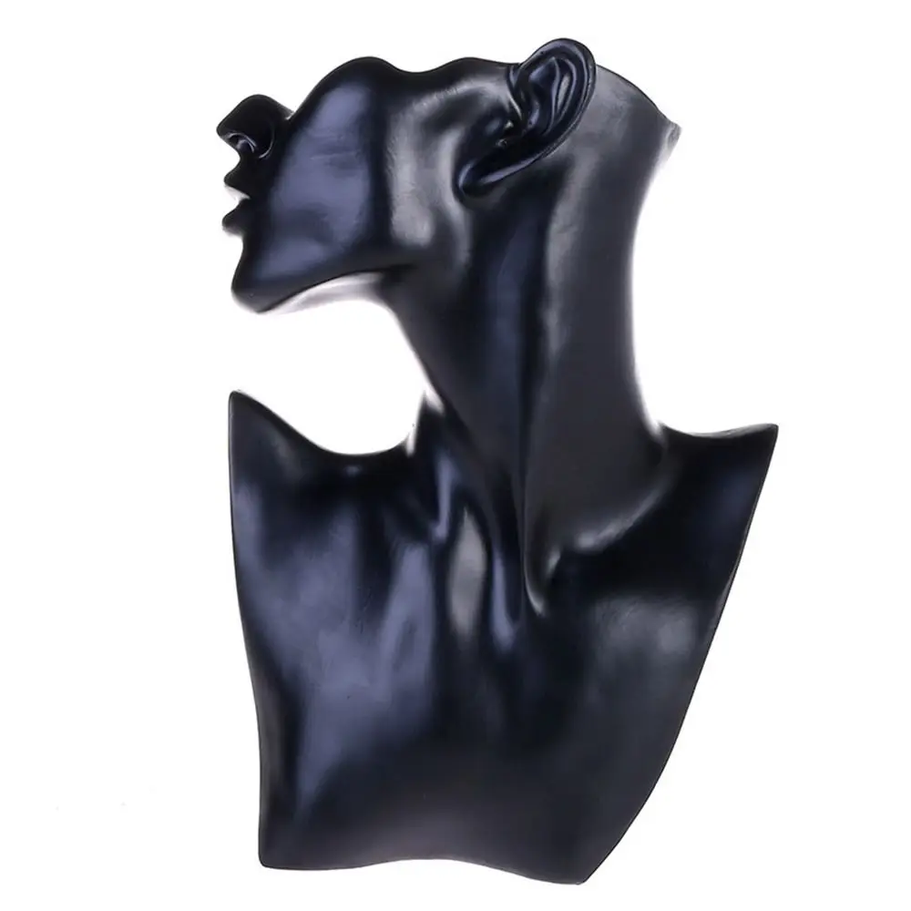 

Resin Mannequin Jewelry Display Stand Head Bust Portrait Side Face Mannequin Bracelets Earrings Holder Unique