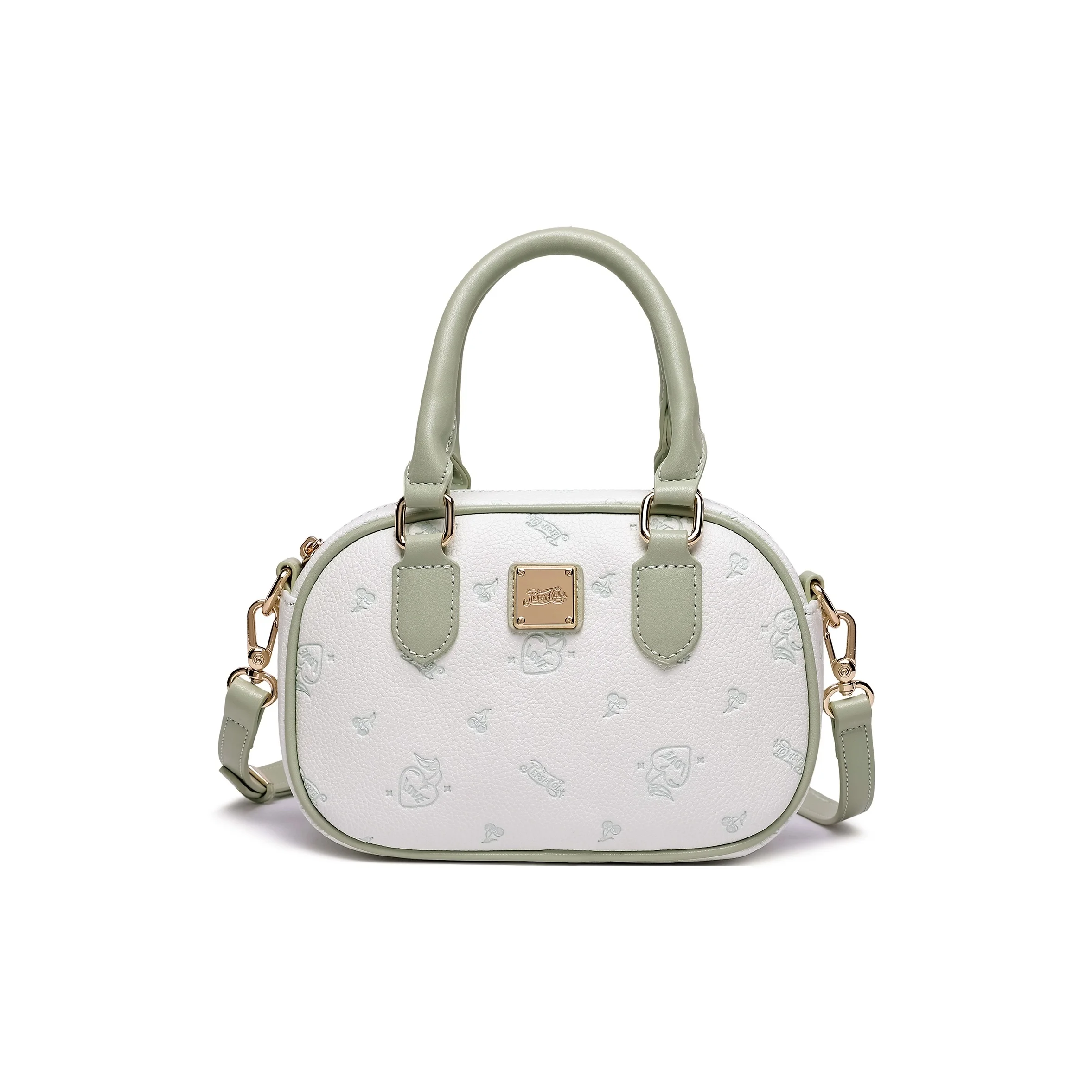 Pepsi PU Shoulder Bag, Handbag, Boston Bag Crossbody Bag Regular Women's Cherry Blossom Pink/Fresh Green LBB07E255040