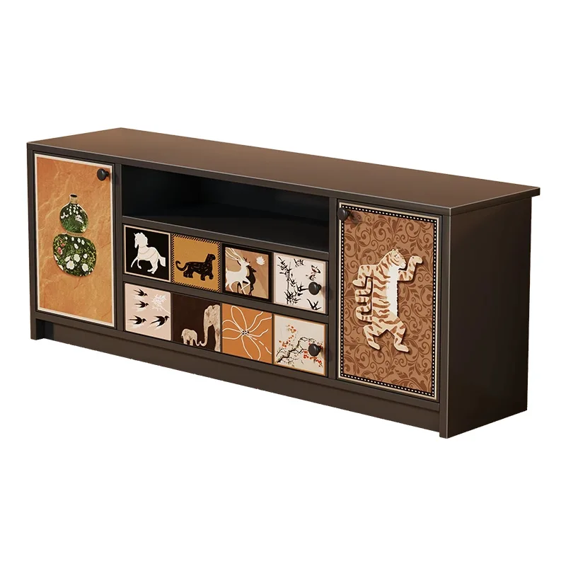 

Medieval TV cabinet, living room home floor storage locker