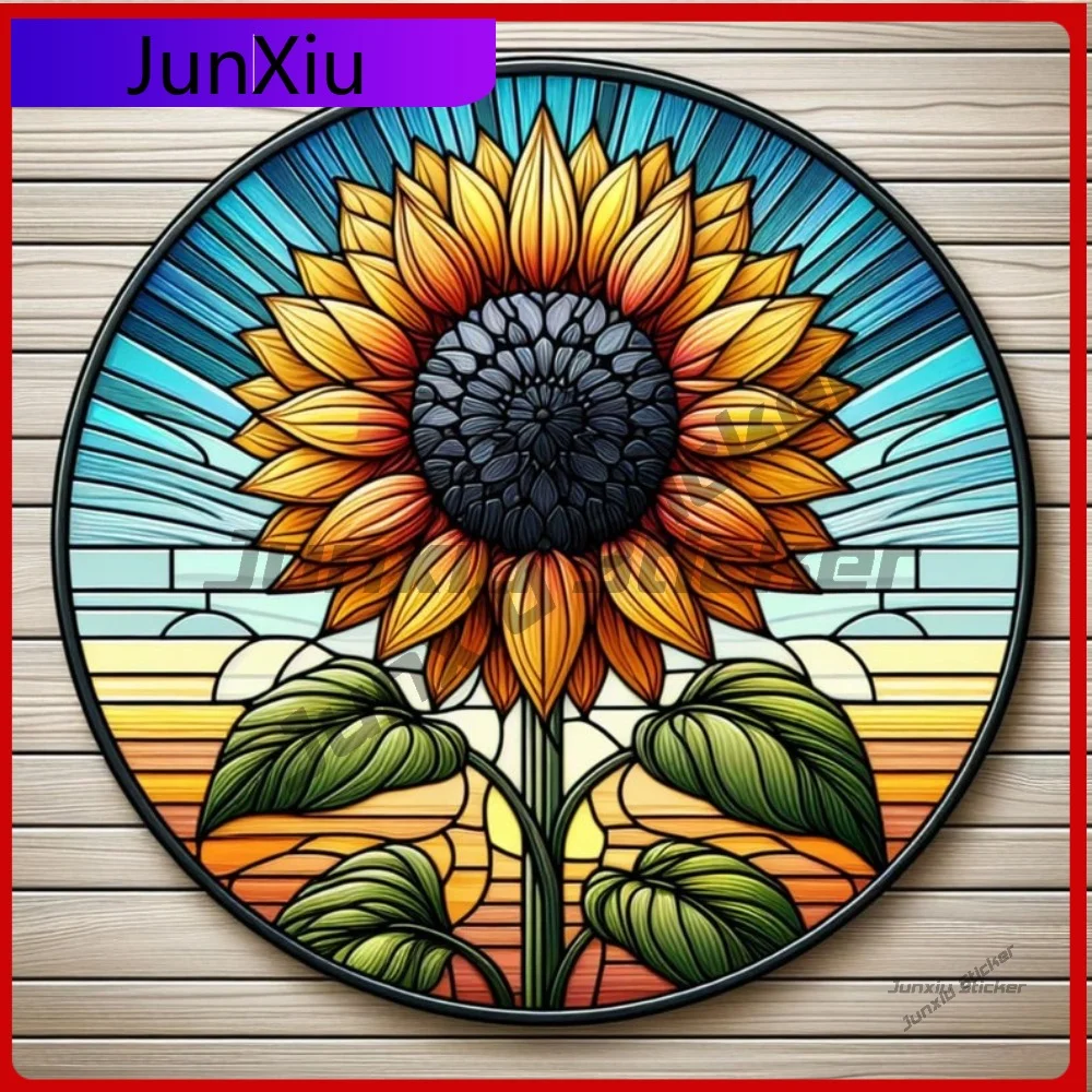 

Cool Sunflower UV Resistant Waterproof Vinyl Decal Protective Exterior Scratch Outdoor Stylish Durable Decoration Sunproof