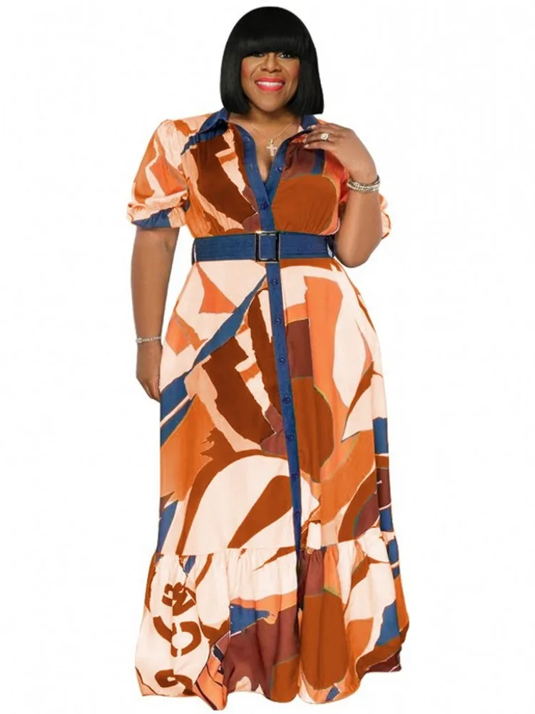 4XL 5XL Big Size Elegant African Dresses For Women Dashiki Autumn Winter Maxi Dress Ladies Traditional Africa Clothing Fairy