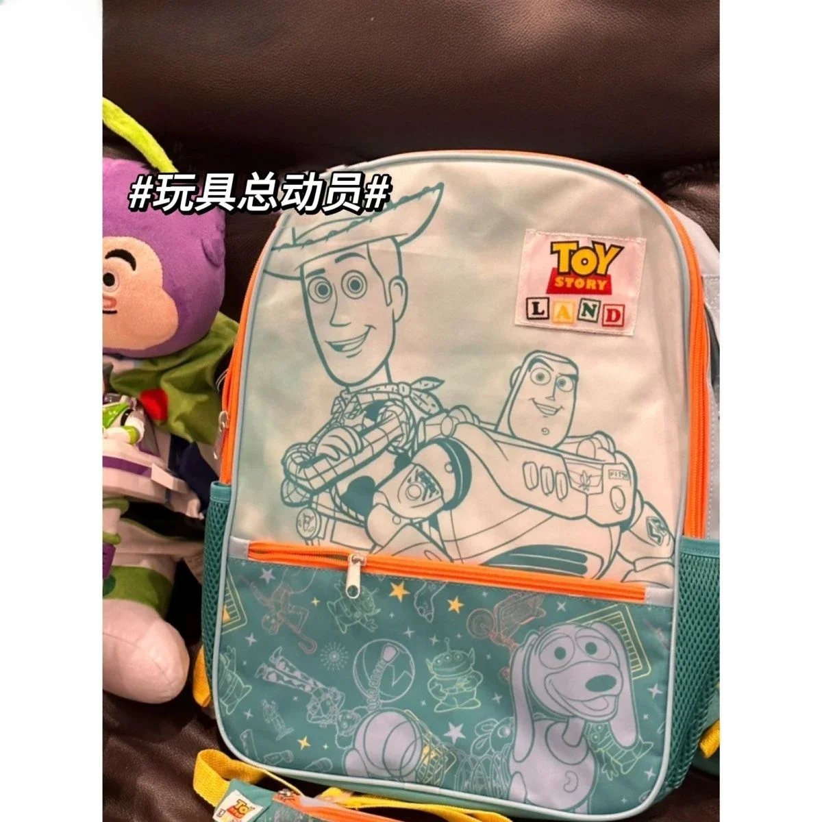 New Disney cartoon toy story  Backpack bag Kindergarten school bag lady Backpack