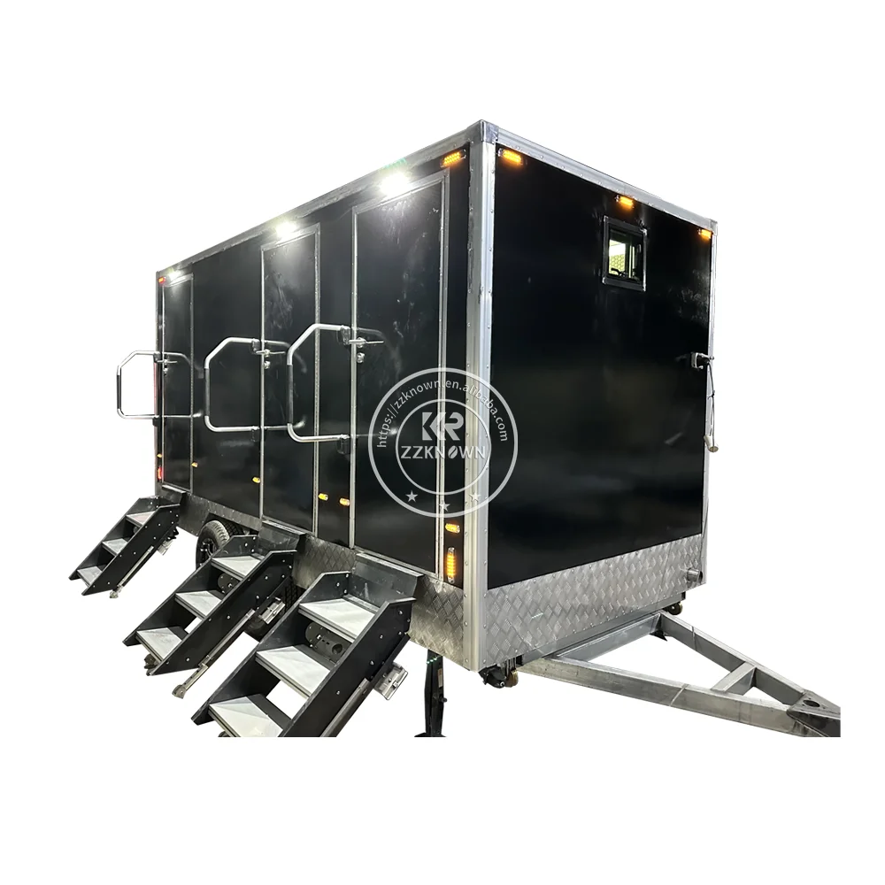Produsen Prefab Toilet Berkemah Trailer Toilet Mewah Trailer Toilet Toilet Kamar Mandi Pancuran Luar Ruangan Portabel