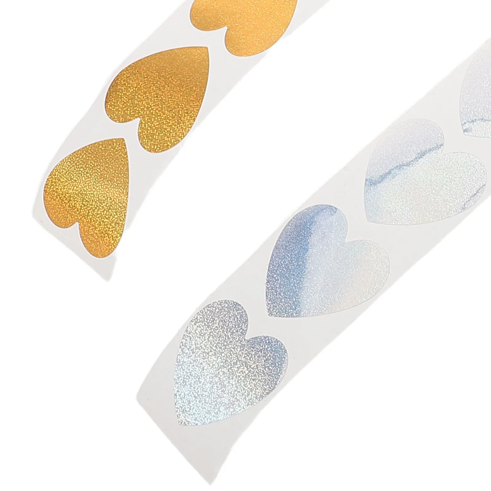 2 szt. Dekoracyjne naklejki w kształcie serca w rolce, żywe naklejki z motywem miłości do pakowania prezentów, słoików, butelek, na wesela i rocznice.