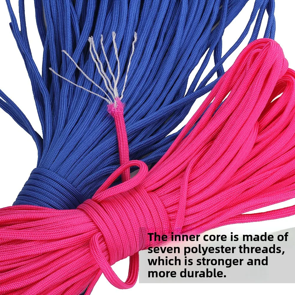 5mm Paracord, in Stock, Seven-core Climbing and Outdoor Rope, Survival Rope, Tent Rope, Handmade DIY Braided Rope