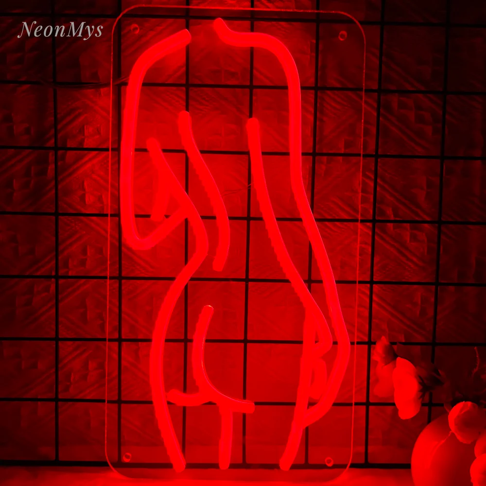 

Sexy Back Lady Neon Signs Art Wall Hanging Decor Bar Party Restaurant Shop Club Bedroom Neon Pink Light USB-Powered Neon Lamps