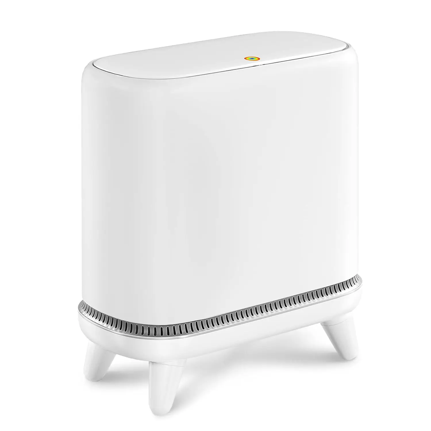 

JUDRDO Bathroom Trash Can with Lid, Vacuum Adsorption Small Garbage Can 3.2 Gallon Press Top Lid Trash Bin with Legs Waterproof