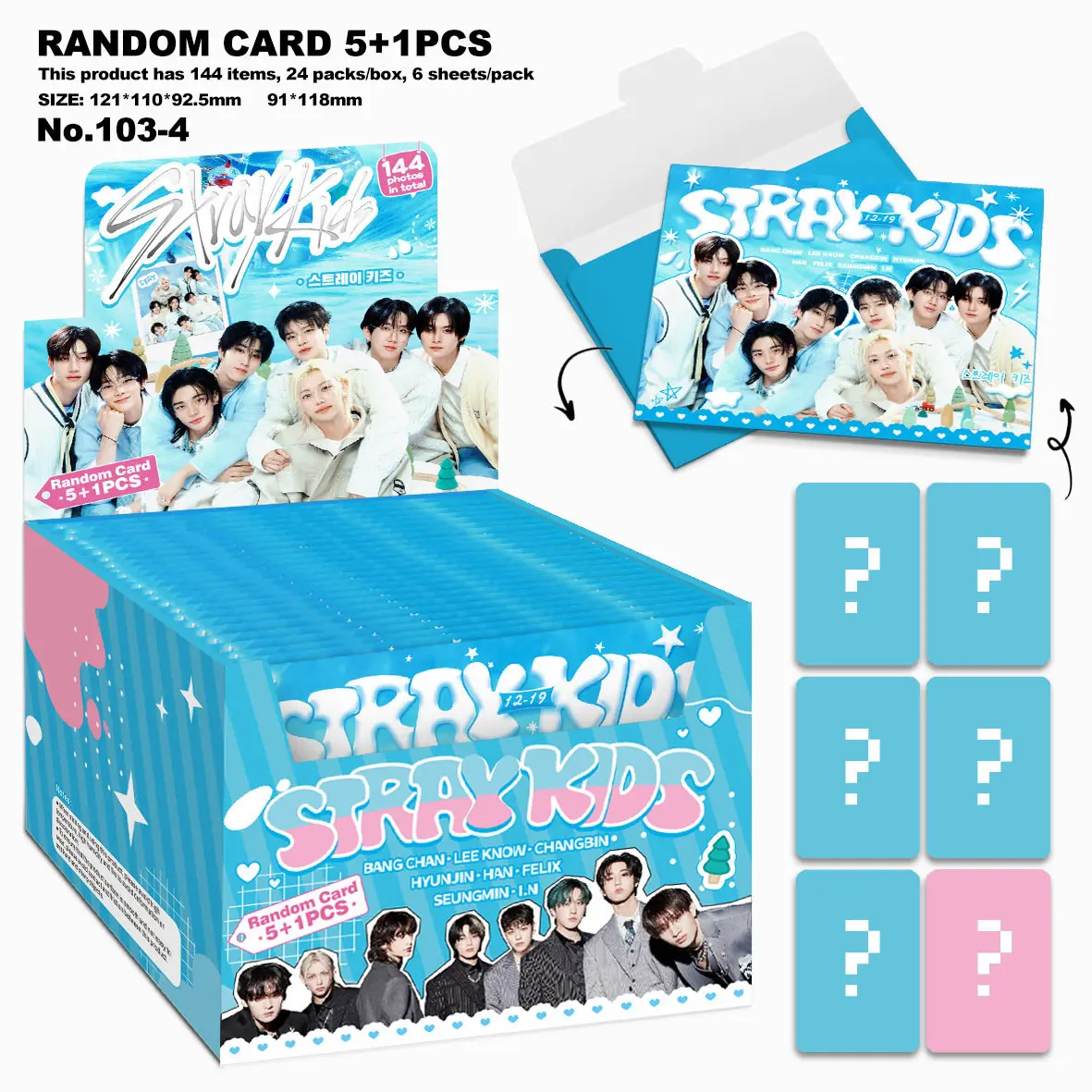 BTS Collectible Card BTS AESP NJZ EN STR BL COR Bagged Photo Card
