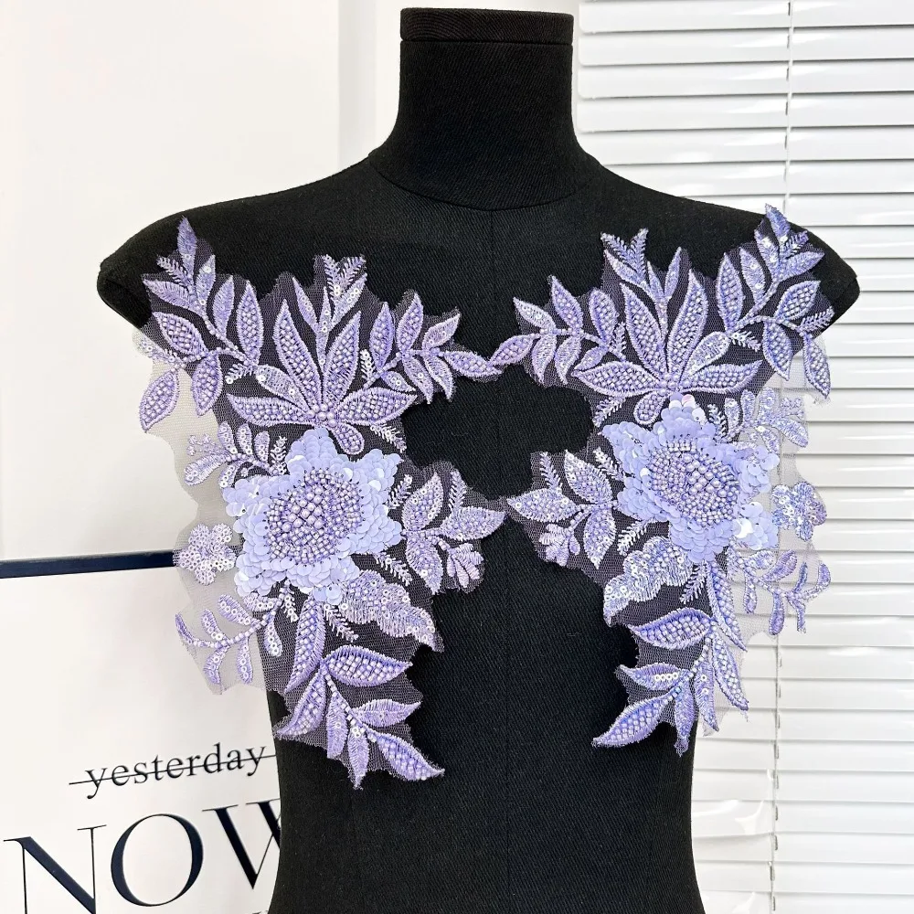 Lace Decals Three-dimensional Flower Accessories Clothing Wedding Dresses Lace Embroidery Pieces