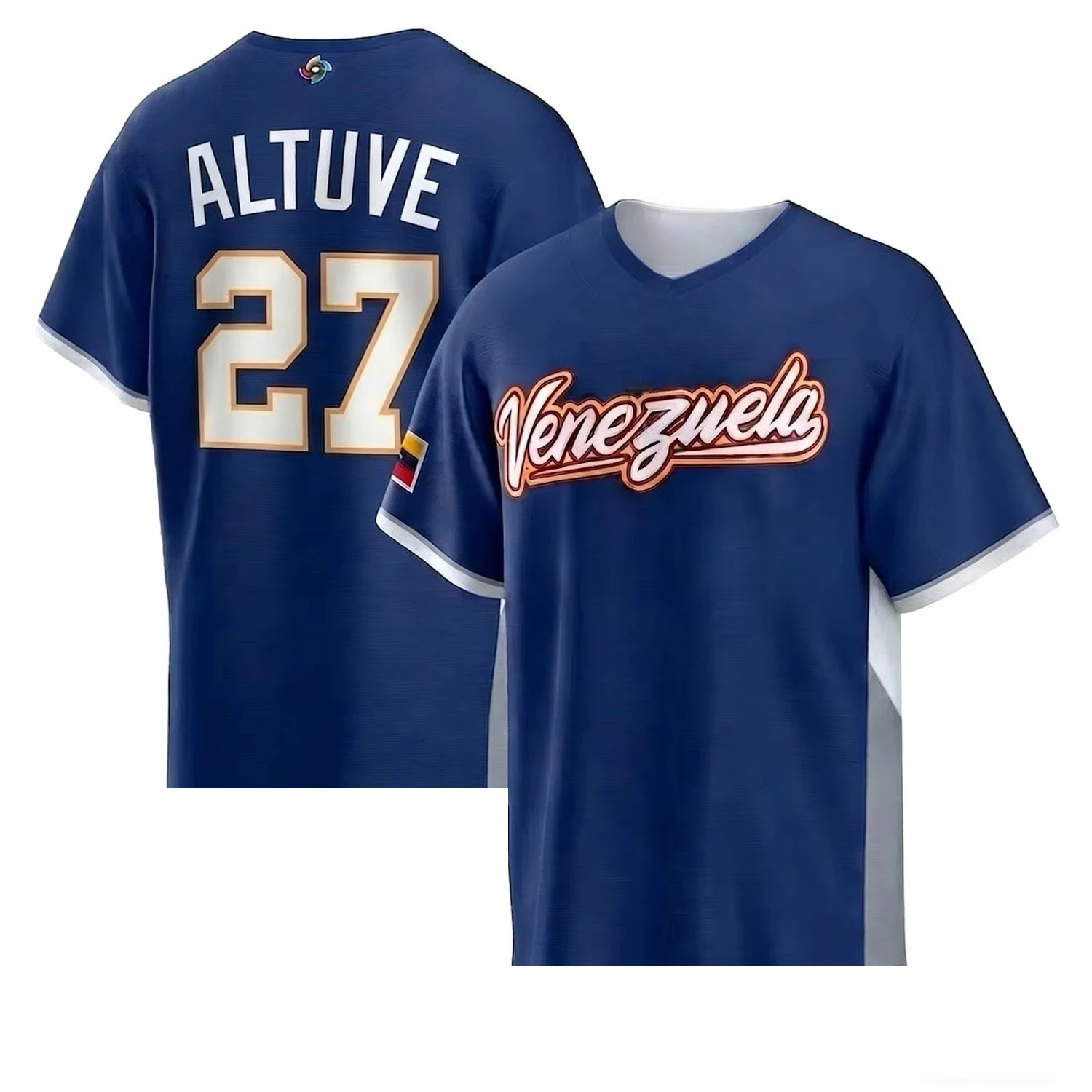 2026 3D-Druck Venezuela Herren T-Shirt Sommer Kurzarm Locker Sitzend Atmungsaktiv Lässig Sportlich Baseball Trikot – Detail 4
