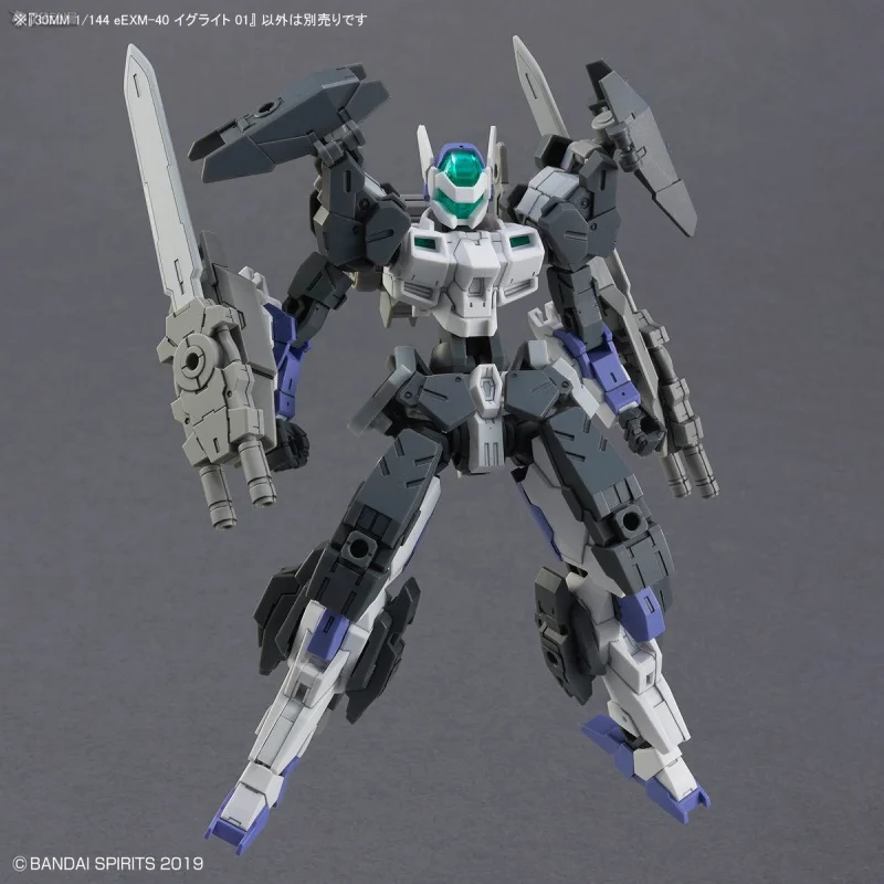 Bandai Original 30MM 1/144 eEXM-40 イグライト 01 Assembly Model Toys Collectible Model Ornaments Gifts For Children view 6