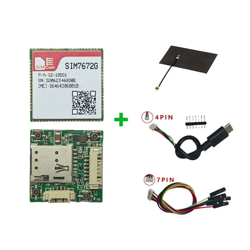 SIMcom SIM7672G SIM7672E SIM7672NA LNGV MNGV CAT1 Core Board , Qualcomm chip, support Data+GNSS(optional) without voice.
