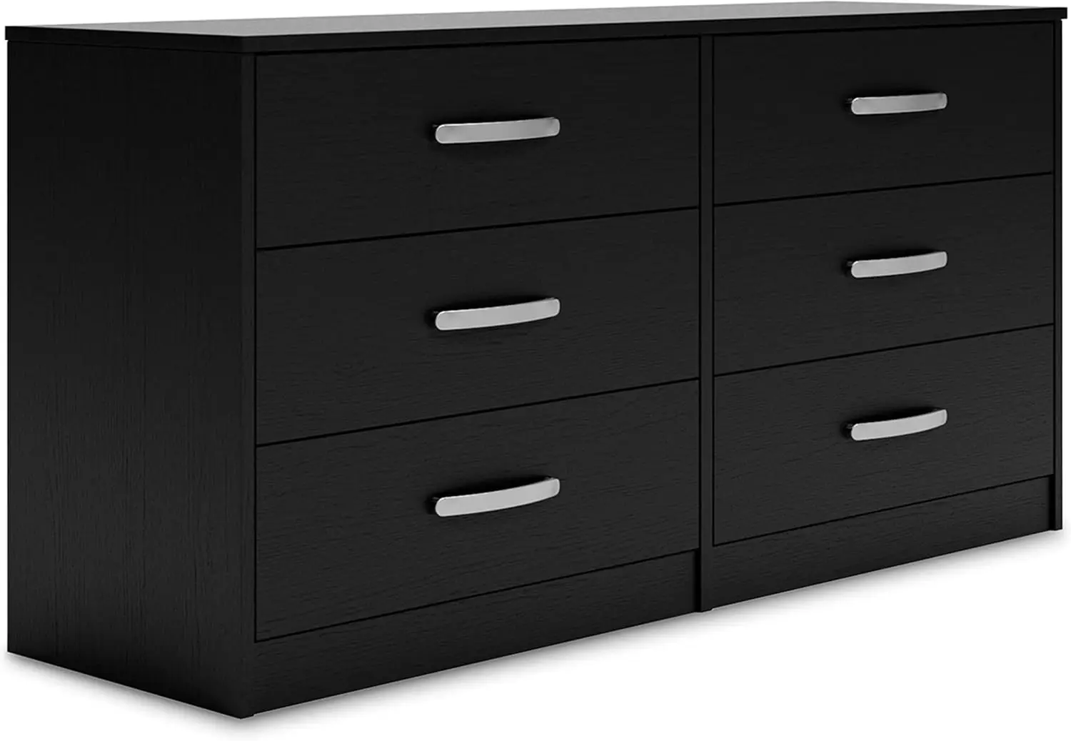 Design by Ashley Finch Modern 6 Drawer Dresser with Ball-bearing Construction and Safety Stop, Black