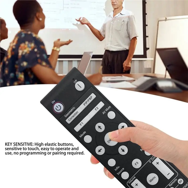 DT21 Replace Remote Control for Optoma Projectors EH515T MEX904 EH415 OPX6155 WU515TST WU515T Durable Black