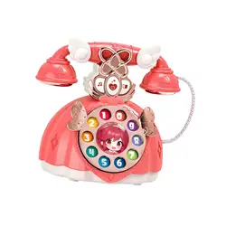 Baby Phone Toy with Music, Story and Lights Role Game Learning Activities Early Educational for Ages 1 2 3 Years Old Kids