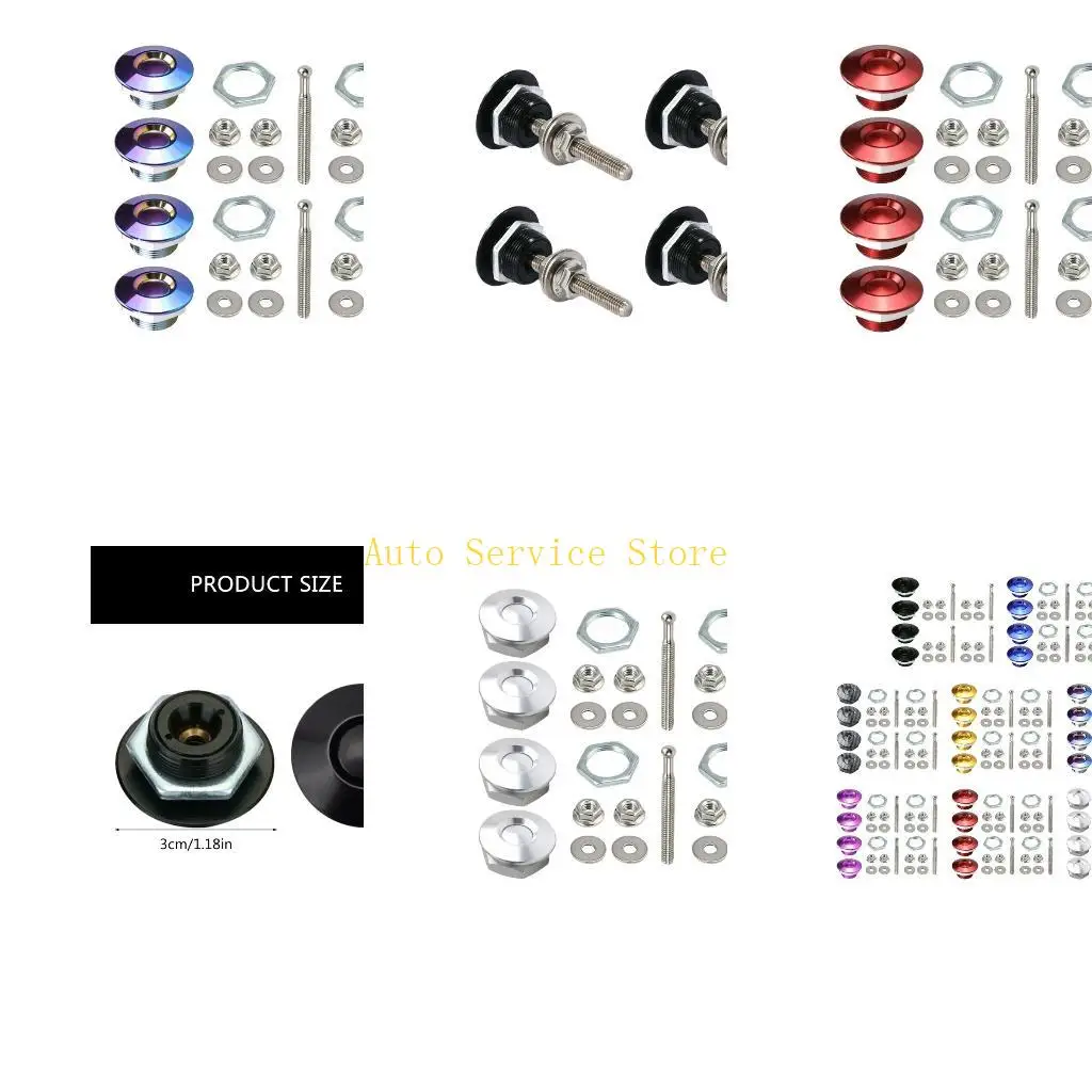 

462A Hood Pin Universally Bonnet Hood Pins Lock Latches 1.2'' Latches Catch Pin Locking