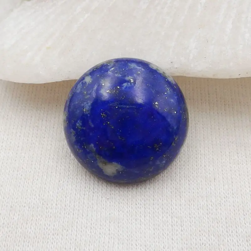 Pedra natural lapis lazuli redonda cabochon grânulos 20x6mm 4g semiprecioso na moda jóias para acessórios colar