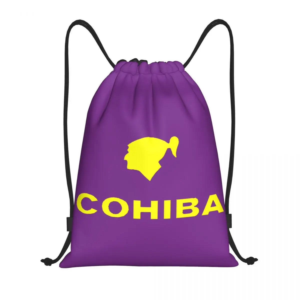 Cohibas amarillas personalizadas con cordón para hombre y mujer, mochila ligera para almacenamiento de cigarros, Cuba, deportes, gimnasio